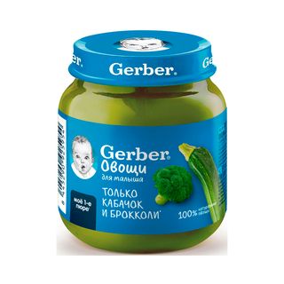Пюре Gerber кабачок-брокколи 125 г