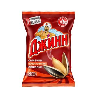 Джинн, Семечки Джинн 200Гр Солнечный Великан, шт, ШК: 4630007401348