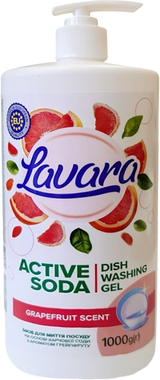 Засіб для миття посуду Lavara на основі харчової соди 1 л