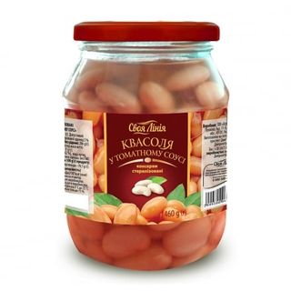 Квасоля 460г Своя лінія у томатному соусі