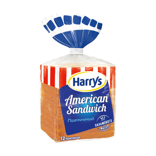 Хлеб Harrys для сэндвичей пшеничный 470 г