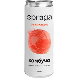Напій комбуча Spraga Грейпфрут 330 г