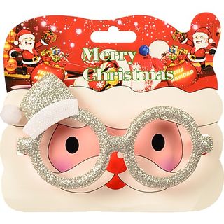 Окуляри карнавальні Новий Рік з блискітками Капелюх