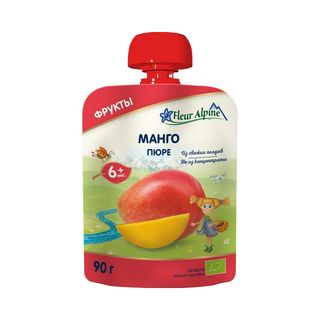 Пюре Fleur Alpine Organic манго 90 г