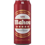 Cerveza Mahou 5 Estrellas Lata 50 Cl.