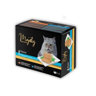 Majesty Adult Mousse De Pescado Lata Para Gatos- Pack 1.02Kg