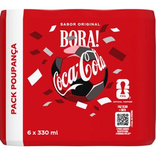 Refrigerante em Lata com Gás Cola Coca-Cola (emb. 6 x 33 cl)