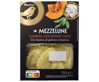 Mezzelune Calabaza, Mascarpone Y Salvia Auchan Gourmet 250G