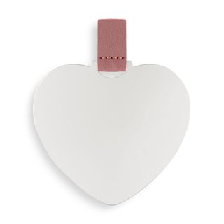 GLASSY HEART Specchietto da borsa dalla forma a cuore.
