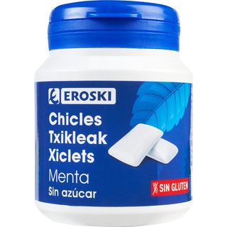 Chicle De Menta Sin Azúcar Eroski, Bote 100 G (25961038)