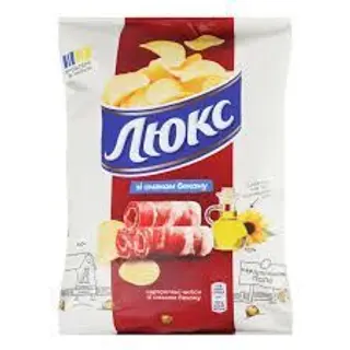 Chipsy ziemniaczane o smaku bekonu oł "Lyuks" 125g
