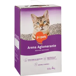Arena Gato Aglomerante, Paquete 4 Kg