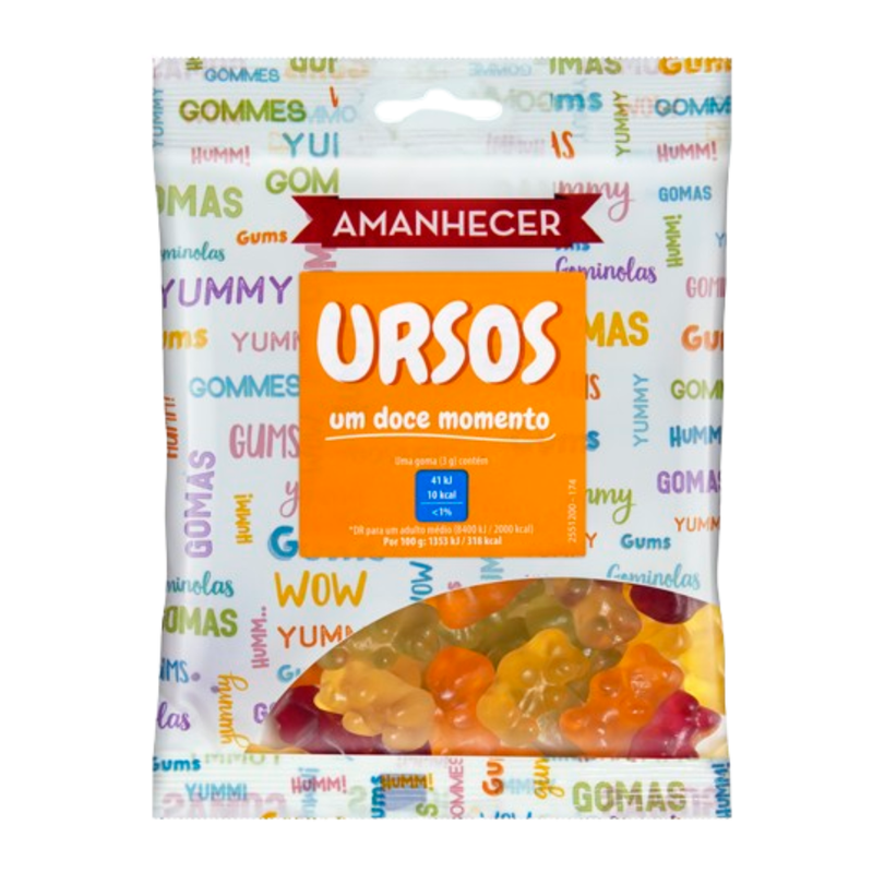 Amanhecer Gomas Ursos 100g