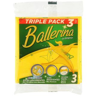 Bayeta Amarilla Ballerina 3+1 Ud (48325)