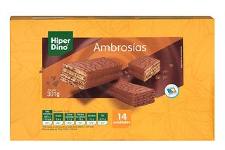Hiperdino ambrosías de chocolate pack 14 ud