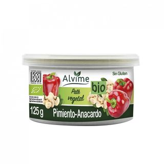 Paté Vegetal De Pimiento Y Anacardo Alvime Bio 125 Gr.