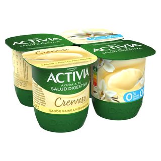 Bífidus Cremoso Desnatado Vainilla Madagascar Danone 4 X 120 G.
