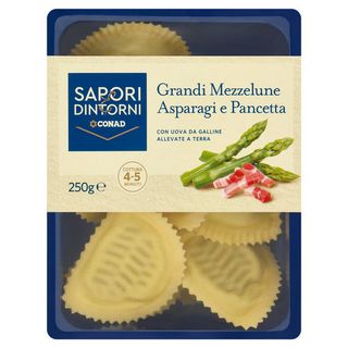 SAPORI & DINTORNI CONAD Grandi Mezzelune Asparagi e Pancetta 250 g - 8003170070899