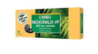 Carbo medicinalis VP 300 mg 20 tabletek