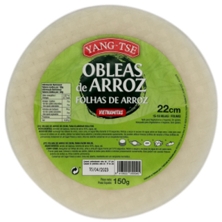Obleas De Arroz Yang-Tse 150Gr. 22Cm