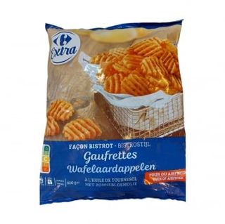 Patatas Gofre Carrefour Extra 600 G.