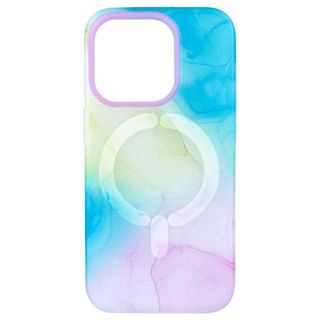 Funda Acuarela Compatible con Magsafe para iPhone 15 Pro Multicolor