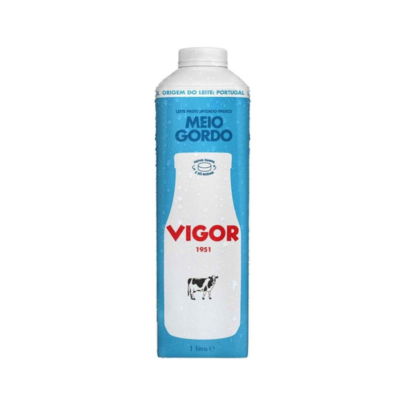 Vigor Leite Pasteurizado Meio Gordo 1L