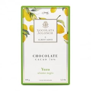 Chocolate Negro 70% Con Yuzu Y Sésamo Negro Xocolata Jolonch 100 G