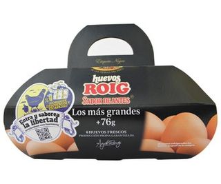 Huevo Gallinas Sueltas Gallinero Xl +76 Gr Roig 1/2 Doc