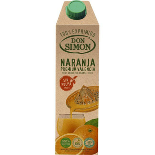 Zumo Exprimido Naranja Sin Pulpa Don Simón, Brik 1 Litro