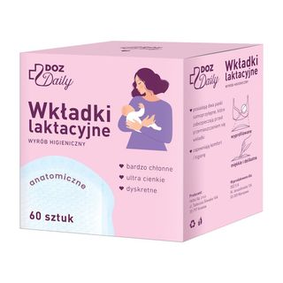 DOZ Daily, wkładki laktacyjne, 60 szt