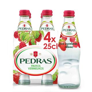 Água com Gás Frutos Vermelhos Pedras Salgadas (emb. 4 x 25 cl)