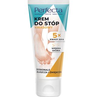 Perfecta, kwasowy krem do stóp 5x Kwasy AHA, 80 ml