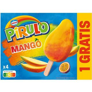 Helado sabor a mango PIRULO, pack 4x70 ml (26602805)