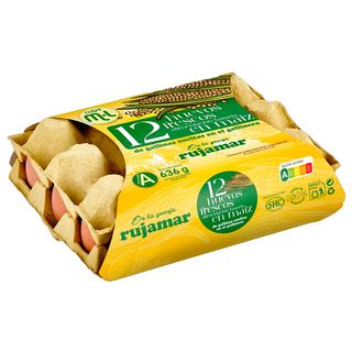 Rujamar Huevos Maiz Libre De Jaula M 12 Ud