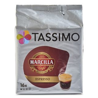 Cápsulas De Café Espresso Marcilla Tassimo 16 Unidades