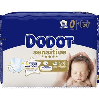 Pañal Sensitive T-0 (1,5-2,5Kg), Paquete 24 Unidades