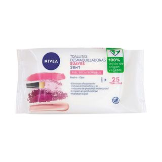 Toallitas Desmaquillantes Nivea 3 En 1 Piel Seca Envase 40 Uds (211476)