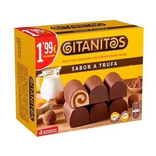 GITANITOS Gitanitos Sabor Trufa 165G, Pk-6