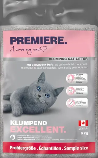 Żwirek dla kota PREMIERE Excellent Baby Powder 6kg