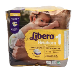 Libero Newborn Fraldas T1 2a5kg 24un