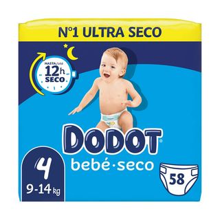 Dodot Bebé Seco Value Pack Talla 4 - 58 Uds. (275241)