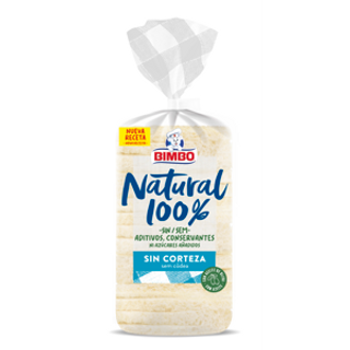 Pan 100% Natural Sin Corteza Bimbo 450Gr.