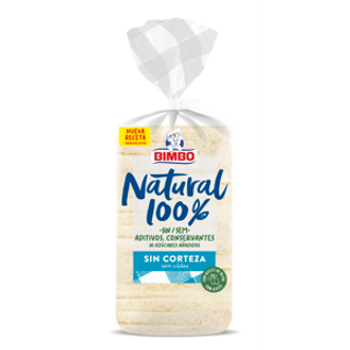 Pan 100% Natural Sin Corteza Bimbo 450Gr.