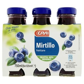 Crai Mirtillo Nettare 6 x 125 ml