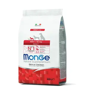 Monge natural superpremium adult mini con pollo 800g