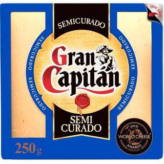 Queso Semicurado Gran Capitán, Cuña 250 G (11032877)