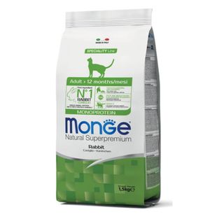 Monge natural superpremium cat adult con coniglio 1.5kg