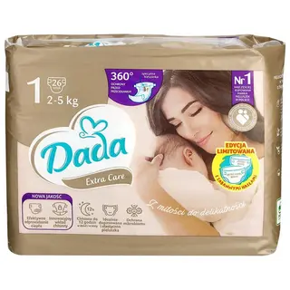 Dada Extra Care Pieluchy rozmiar 1 26 szt.