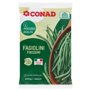 CONAD Percorso Qualità Fagiolini Finissimi Surgelati 600 g - 8003170090415
